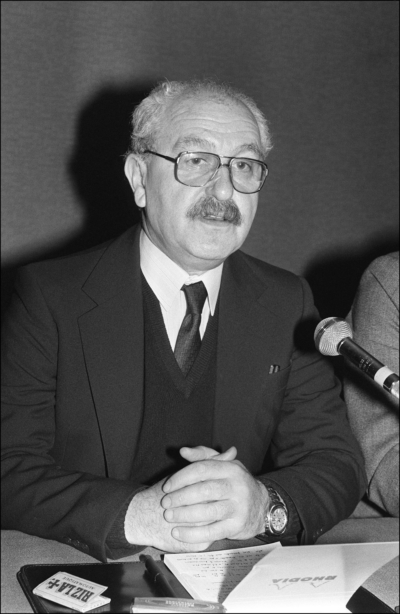 Pierre Boussel-Lambert, figure du trotskisme français, dirigeant de l’Organisation communiste internationaliste (OCI), mort en 2008