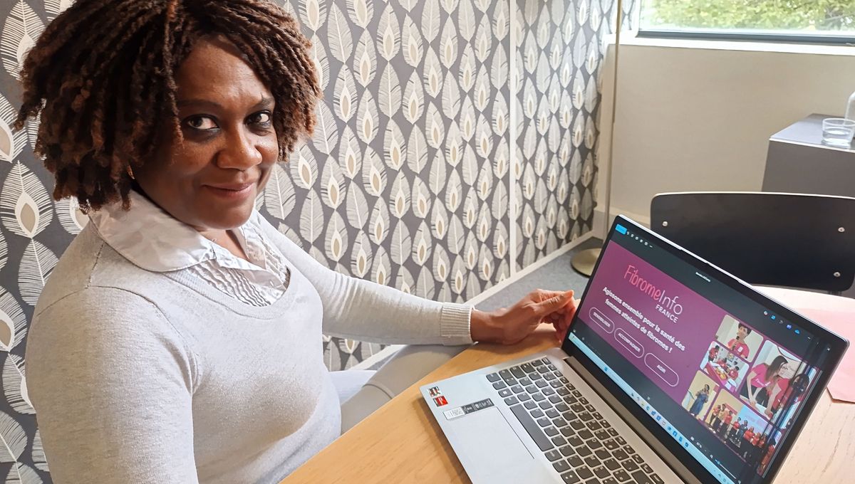 Angèle Mbarga est la fondatrice de l'association Fibrome Info France pour sensibiliser les patientes mais aussi les soignants sur le sujet trop méconnu. ©Radio France - Héloïse Weisz