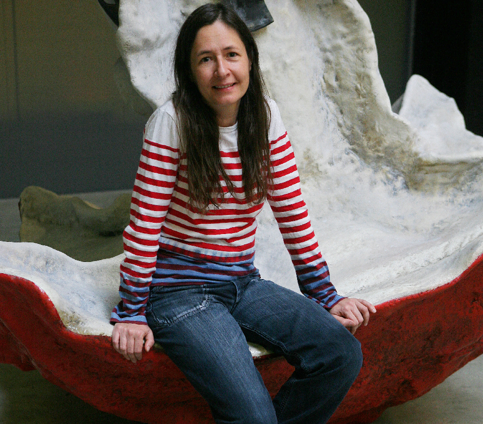 Portrait de Dominique Gonzalez-Foerster à la Tate Modern Gallery à Londres en octobre 2008