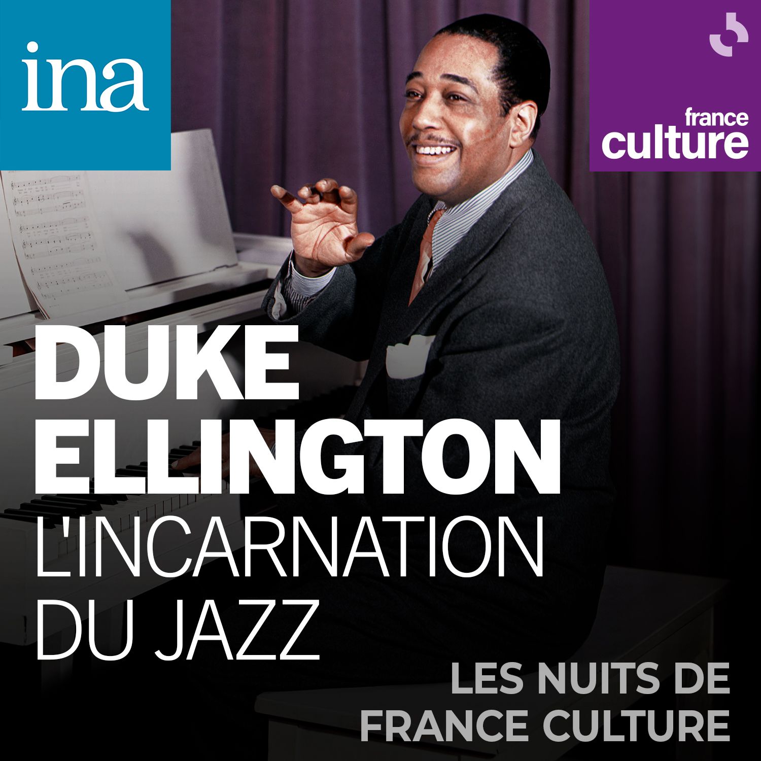 Le compositeur de jazz Duke Ellington au piano en mai 1947.