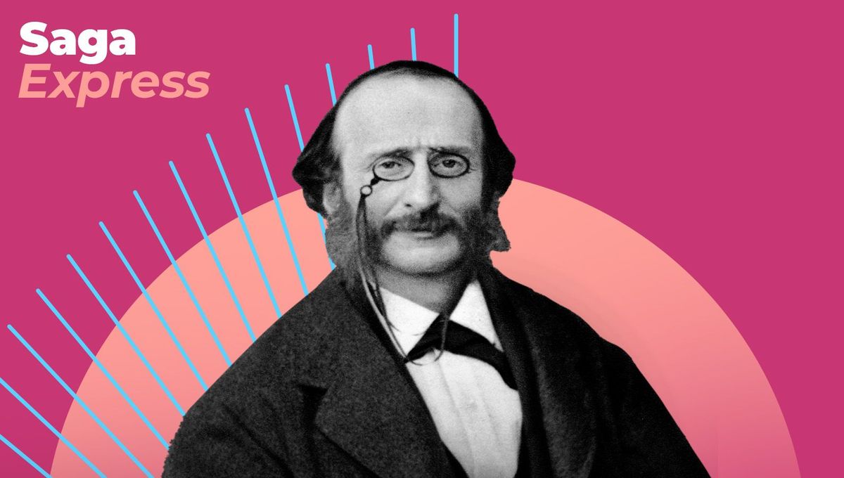 Le temps d'un café, découvrez le maître des opérettes qui fit rire le Tout-Paris avec sa musique aussi pétillante que corrosive ! ©Radio France - Atelier graphique