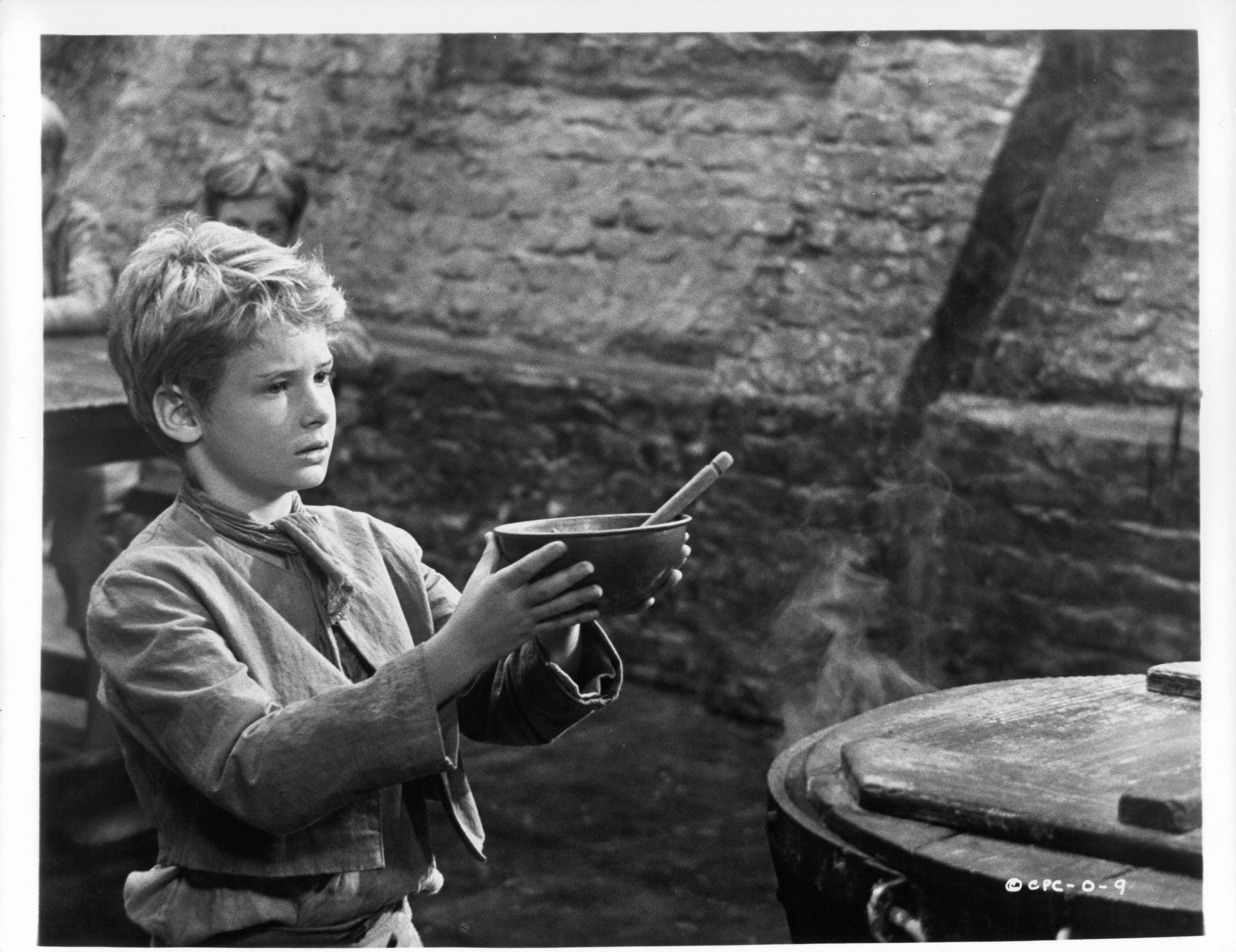 "Oliver !" de Carol Reed, 1968, avec Mark Lester dans le rôle de Oliver