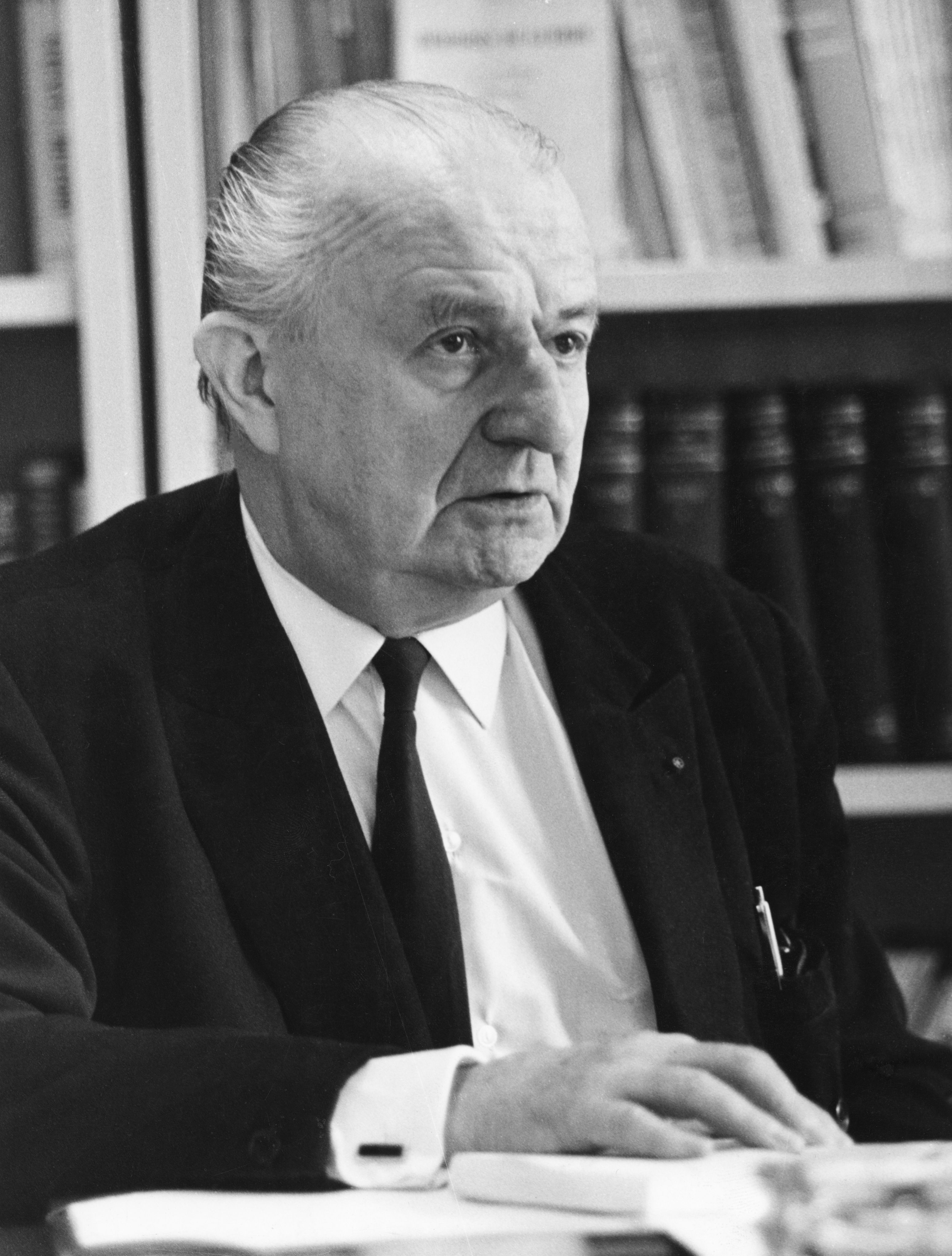 Portrait François Perroux, le 5 juin 1969.