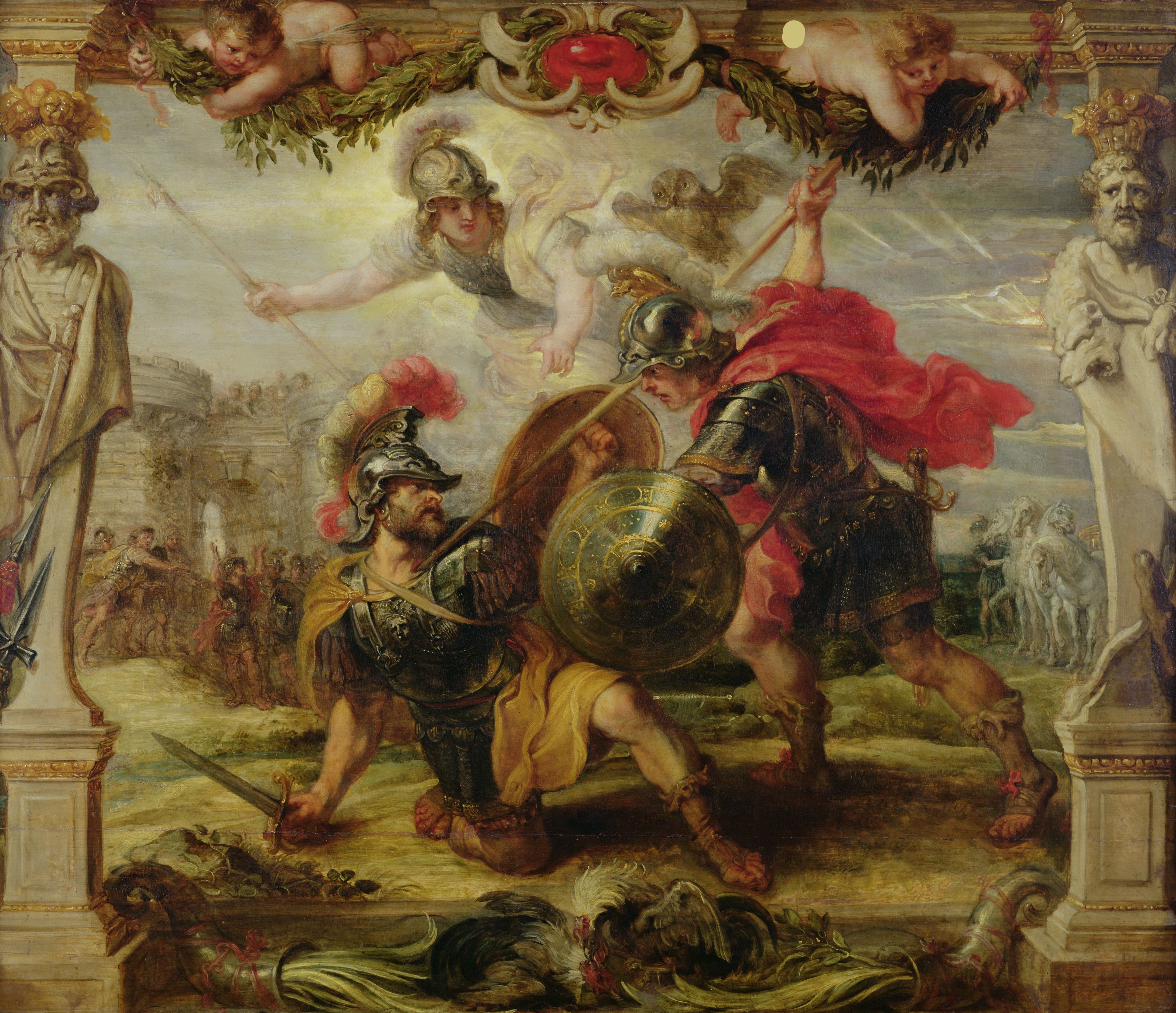Achille défait Hector, peinture de Pierre-Paul Rubens, 1630 - 1632 - Musée des Beaux-Arts de Pau