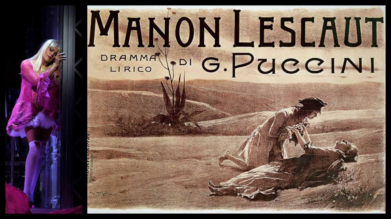 Kristine Opolais dans le rôle de Manon au Royal Opera's House /Affiche d'une production de Manon
