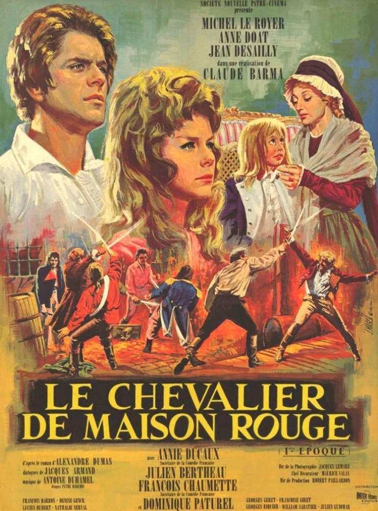 Affiche de film Le chevalier de Maison Rouge