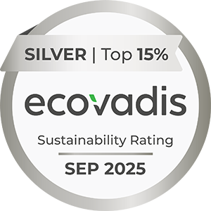 Silver Top 15% Ecovadis Sustainability Rating Sep 2025