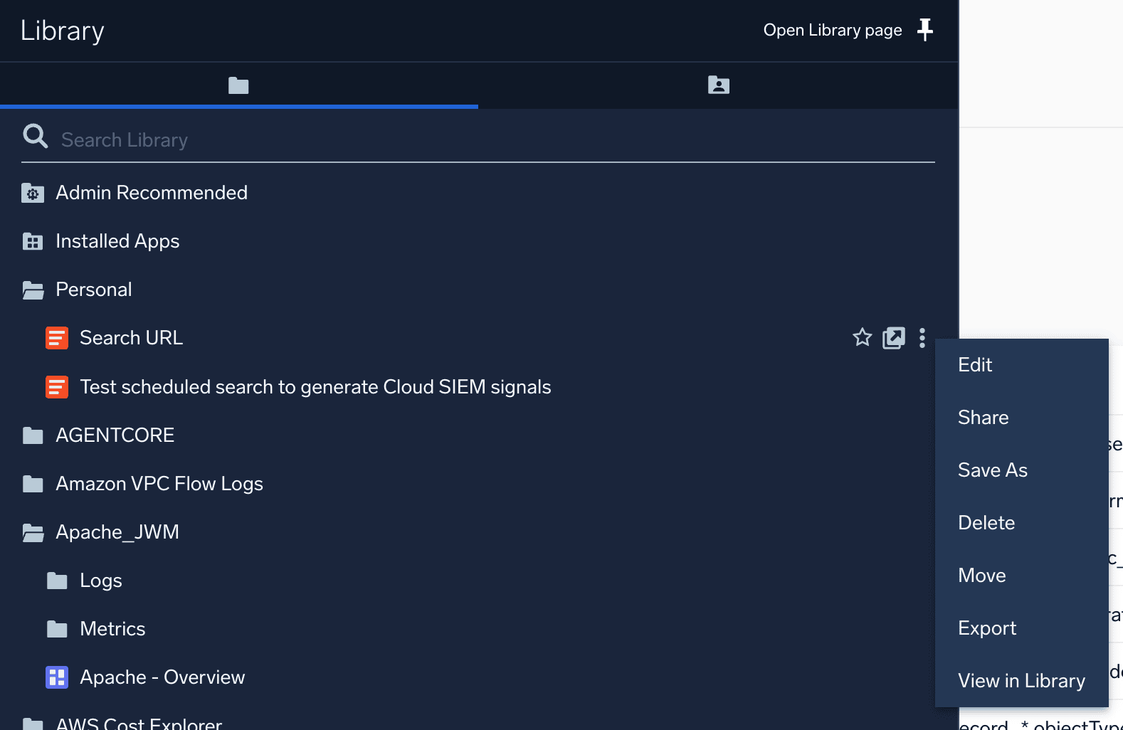 New Features 11 Content item actions in nav for new UI