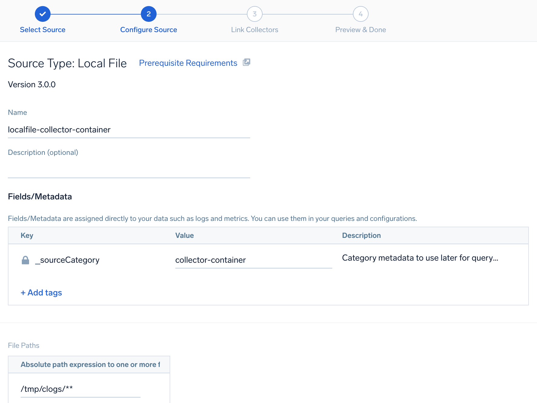 New Features 8 configure local file source 1