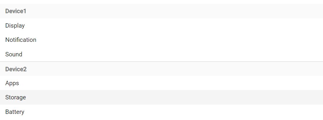 Grouping Feature