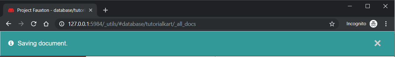 CouchDB Tutorial - Saving Document