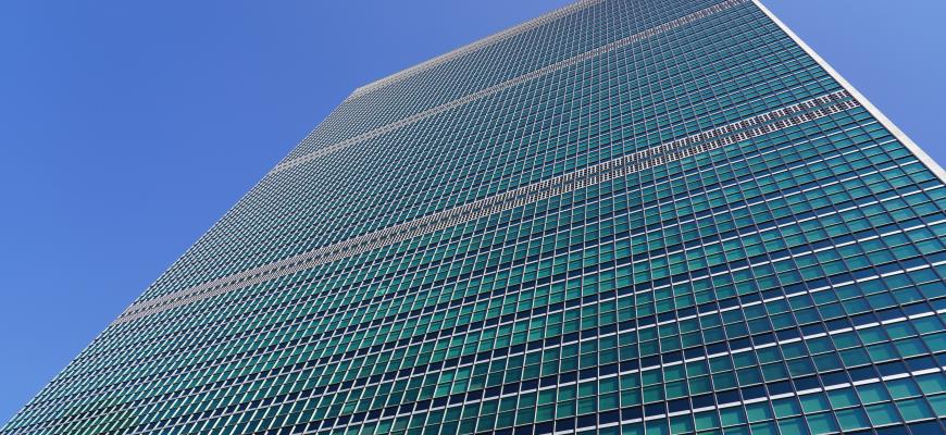 EN New York 2 A view of the Secretariat building at United Nations Headquarters in New York. UN Photo/DGACM