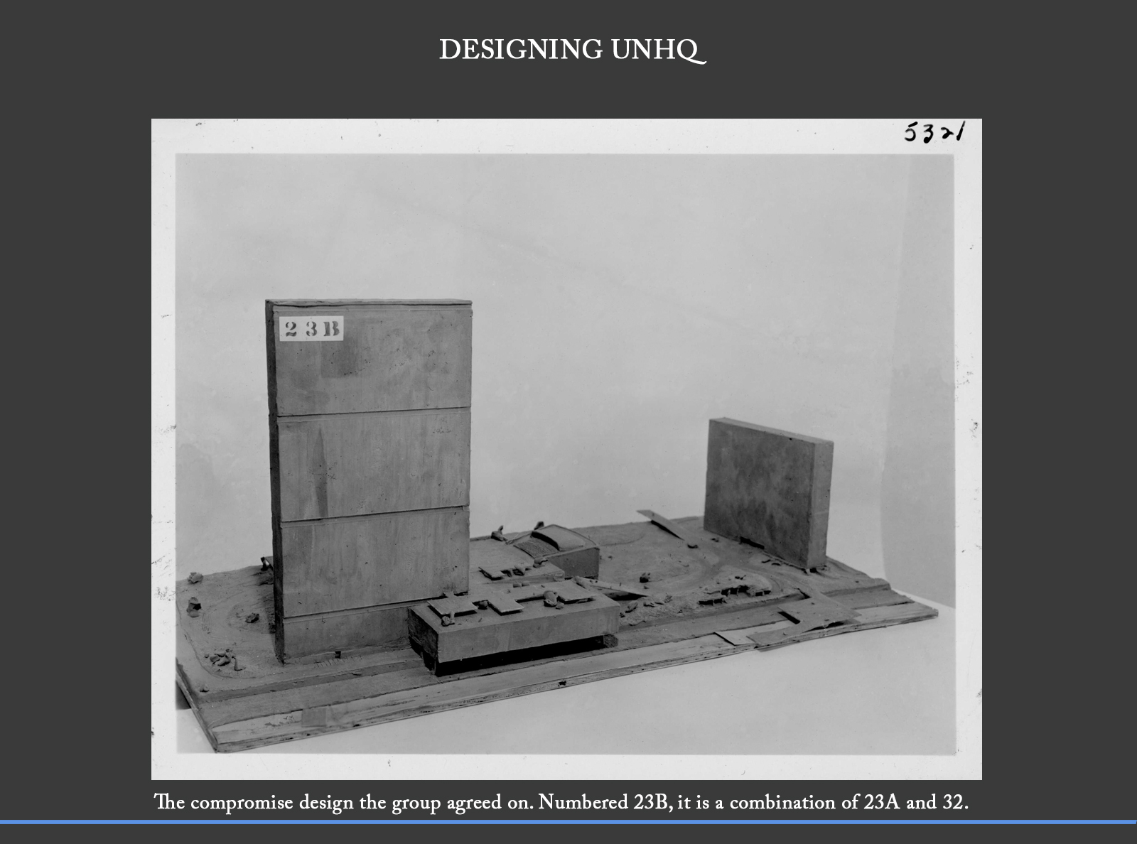 The compromise design the group agreed on. Numbered 23B, it is a combination of 23A and 32.