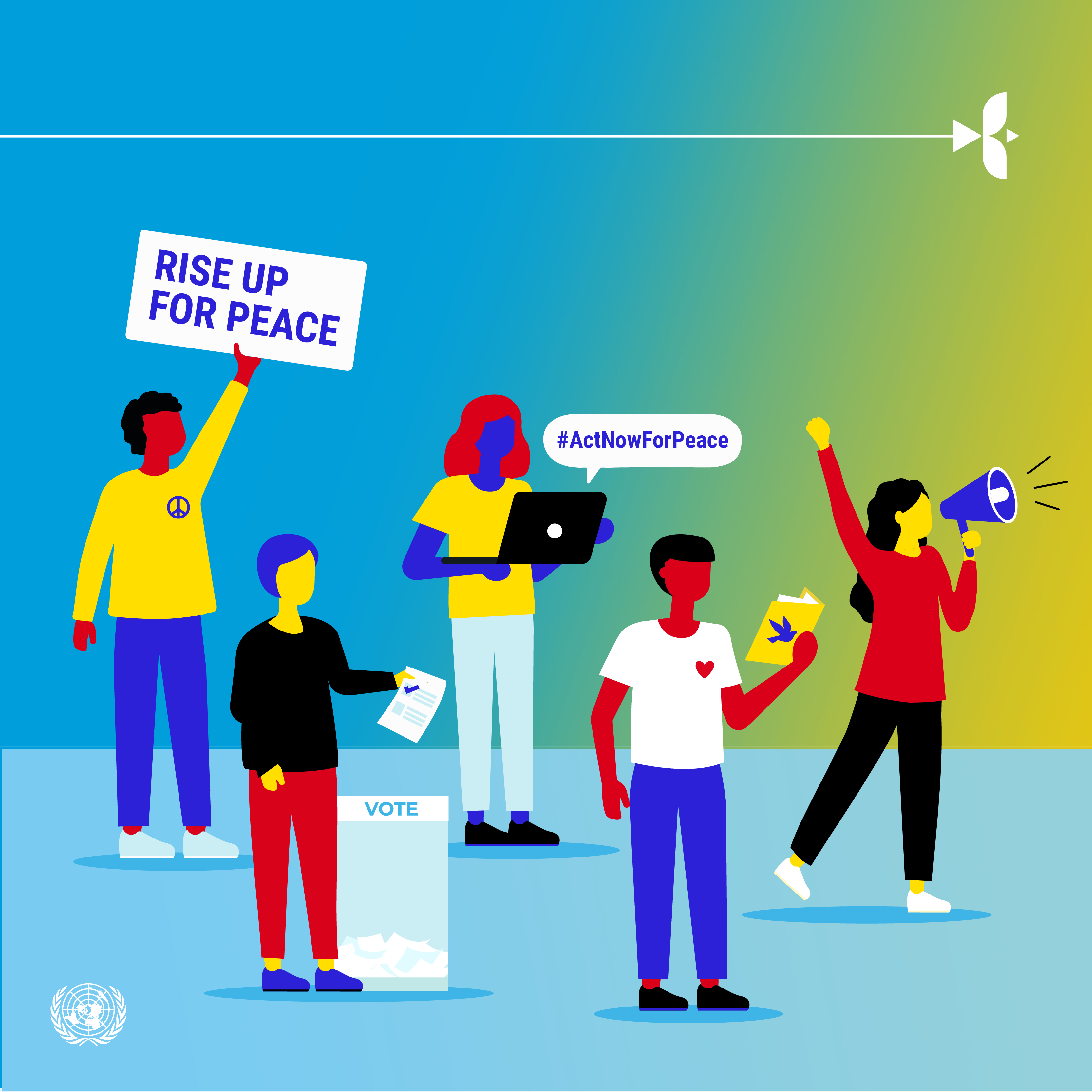 10 actions for peace illustration