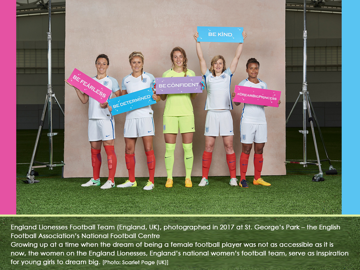 England Lionesses Football Team (England, UK), photographed in 2017 at St. George’s Park – the English Football Association’s National Football Centre