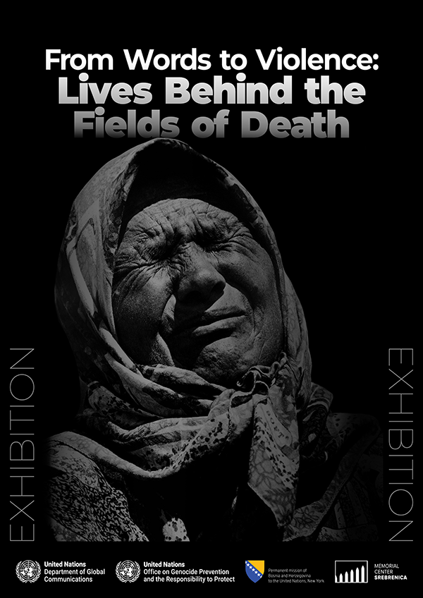 poster depicting face of woman in distress