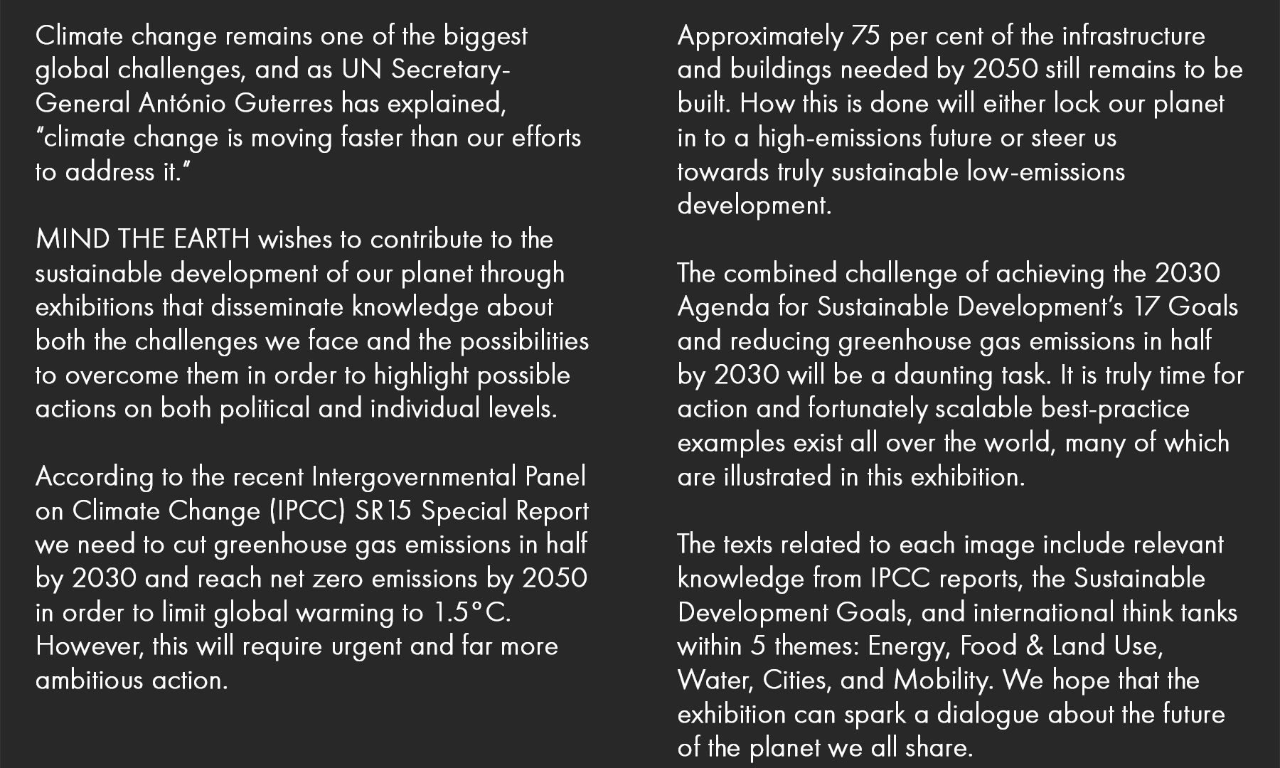 Climate change remains one of the biggest global challenges