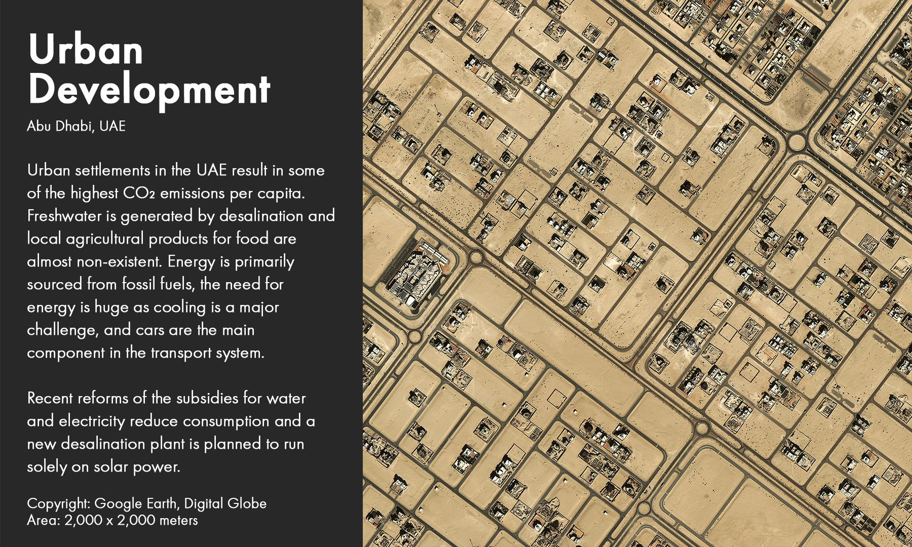 Urban settlements in the UAE 