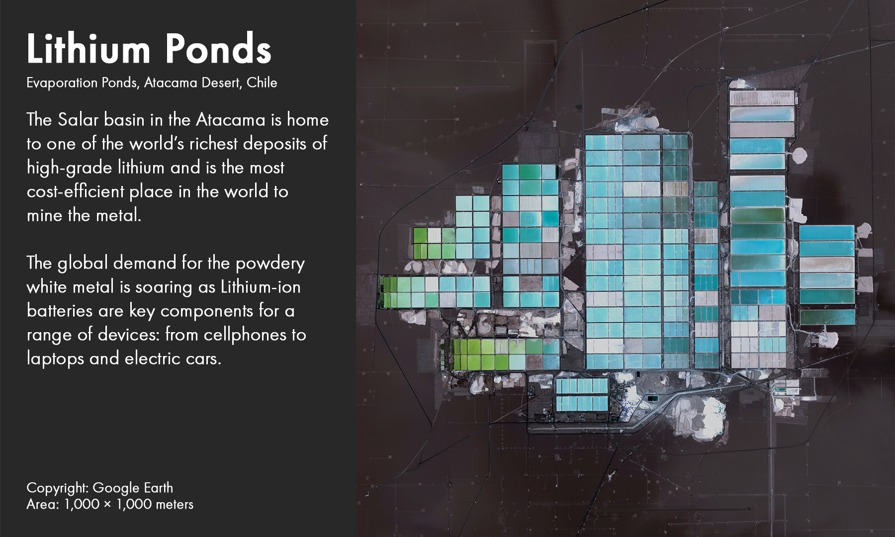 Evaporation Ponds, Atacama Desert, Chile​
