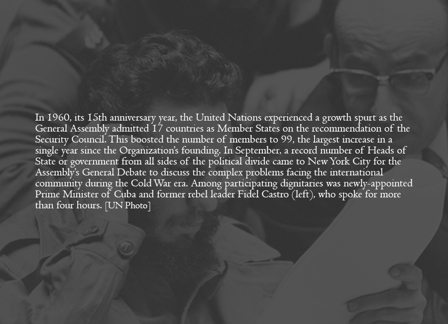 1960 - Surge in UN membership