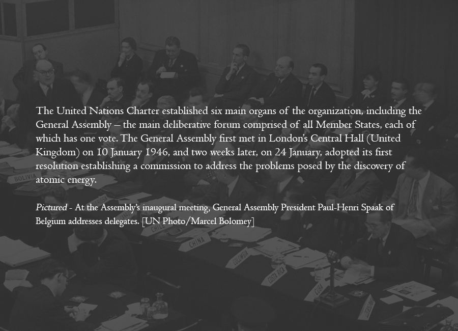 1946 - General Assembly begins its work
