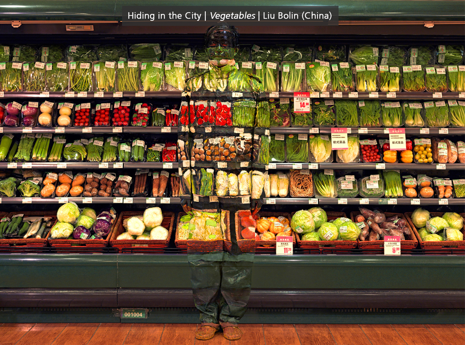 Hiding in the City | Vegetables | Liu Bolin (China)