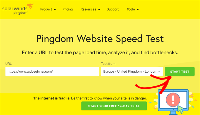 pingdom speed test pingdom speed test