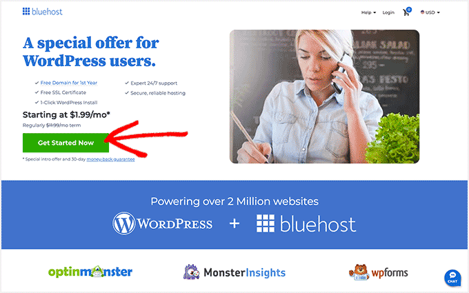 Bluehost offer for WPBeginner readers Bluehost offer for WPBeginner readers