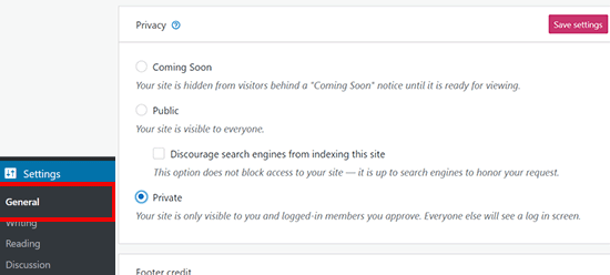 Set WordPress,.com blog to Private Set WordPress,.com blog to Private