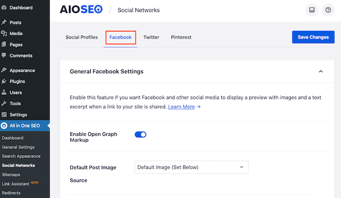 Adding a default featured image using AIOSEO Adding a default featured image using AIOSEO