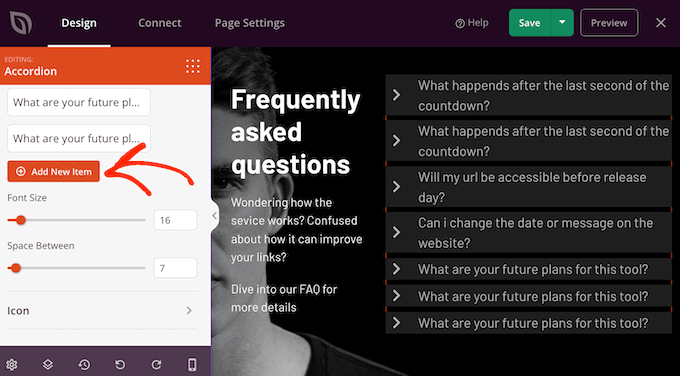 Adding questions and answers to a page layout Adding questions and answers to a page layout