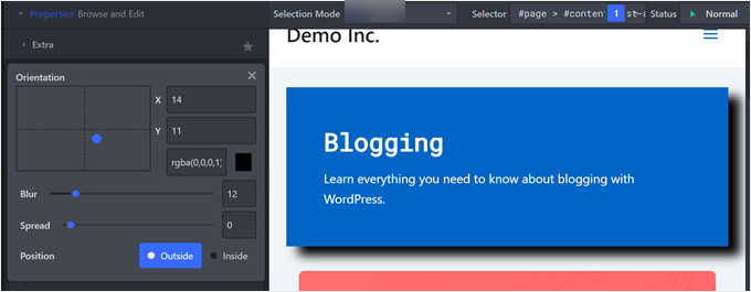 accessally-create-enrollmentlimit-orderformmessage-preview Adjusting a block's shadow settings in CSS Hero