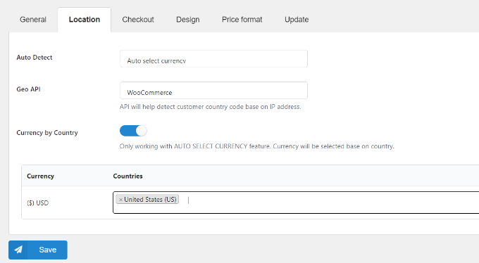 Auto detect currencies Auto detect currencies