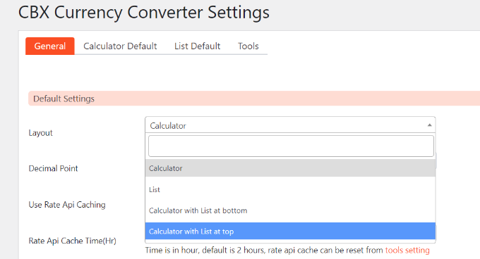 Converter layout Layout of currency converter