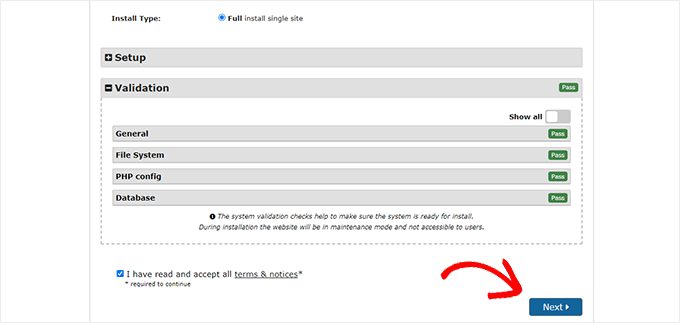 Duplicator validated Duplicator validated