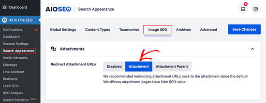 Disable attachment pages Disable attachment pages