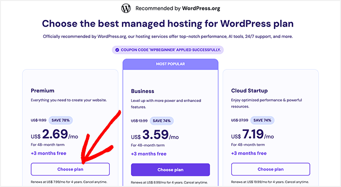 Hostinger Pricing Plans
