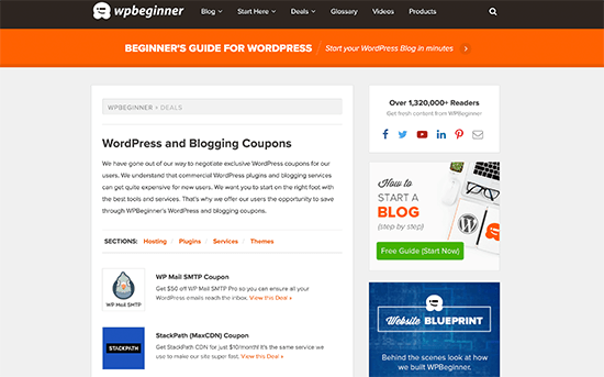 WPBeginner deals WPBeginner deals