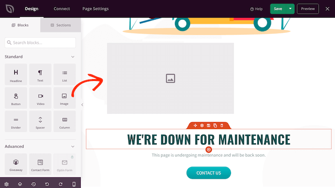 Adding blocks to a custom page design Adding blocks to a custom page design