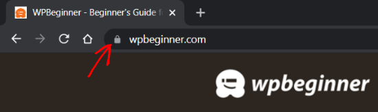 Look for a padlock sign for HTTPS Look for a padlock sign for HTTPS