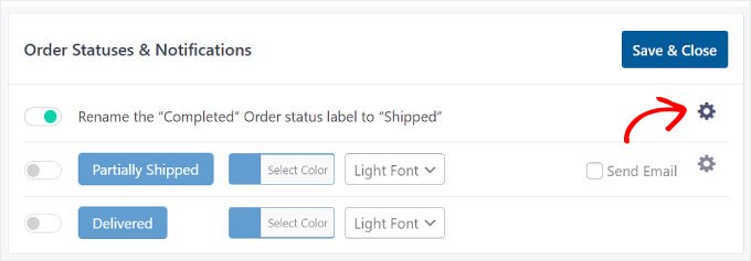 Advanced Shipment Tracking's Order Statuses & Notifications settings Advanced Shipment Tracking's Order Statuses & Notifications settings