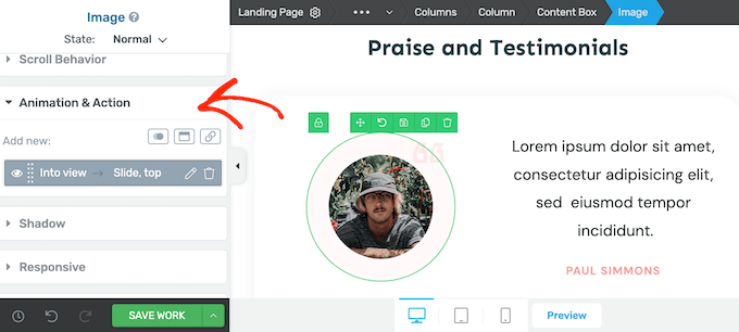 Adding custom animations to a custom landing page or homepage Adding custom animations to a custom landing page or homepage