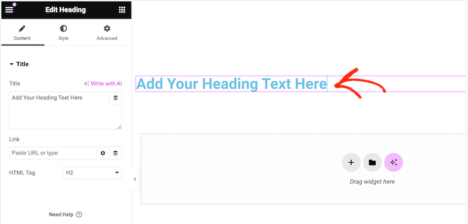 Adding text to a custom page design Adding text to a custom page design