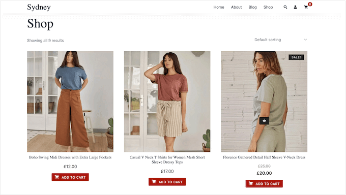 An example of a high-converting online store, created using Sydney An example of a high-converting online store, created using Sydney